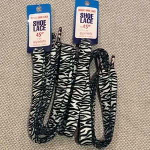 Magic Shoe Laces, Zebra print